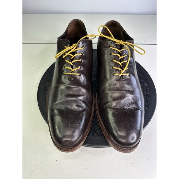 Cole Haan Preston Oxford Dress Shoes Brown Leather Lace Up C23687 Sz 11.5 M - Picture 5 of 10